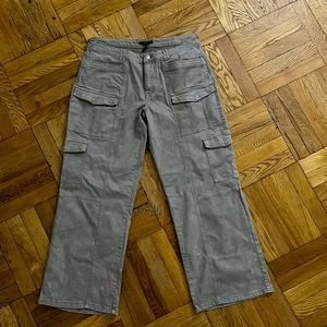 Grey/Tan Acid Wash Cargos